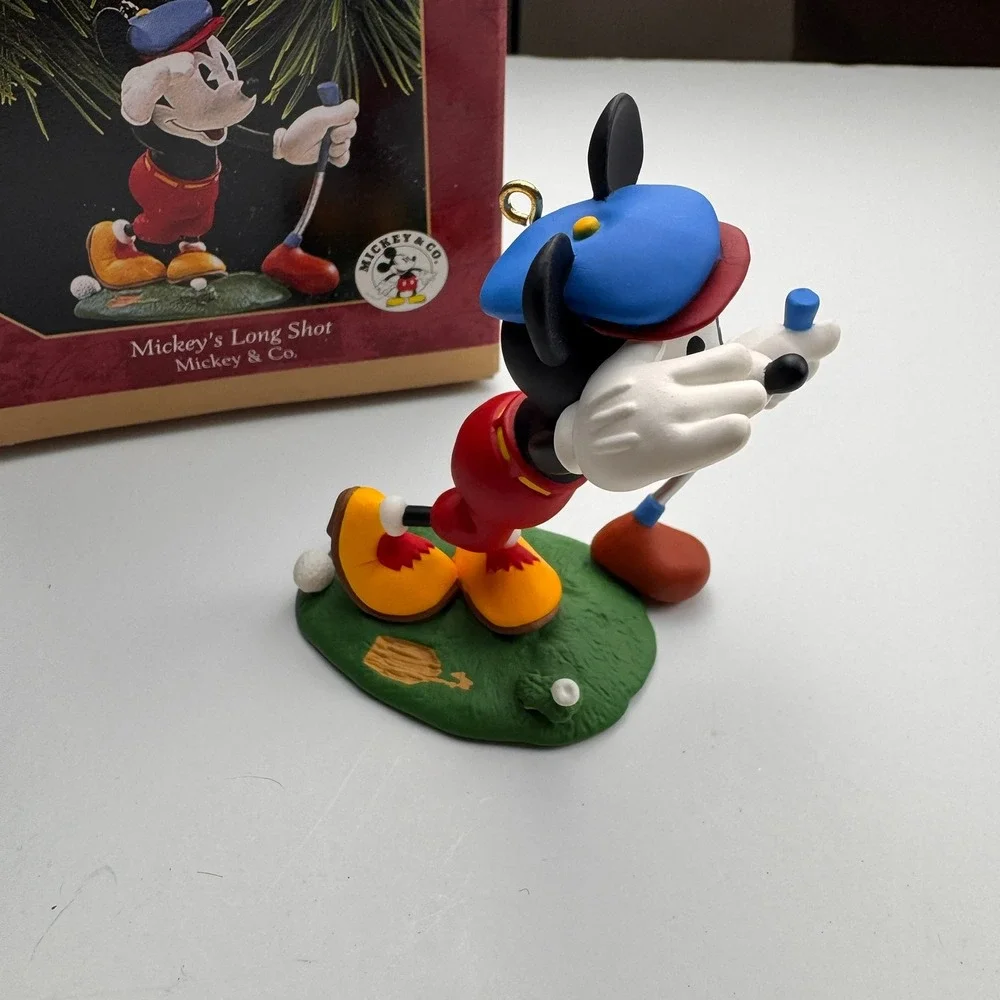 Hallmark Keepsake 1997 Mickey Mouse Mickey's Long Shot Golf Ornament QXD6412